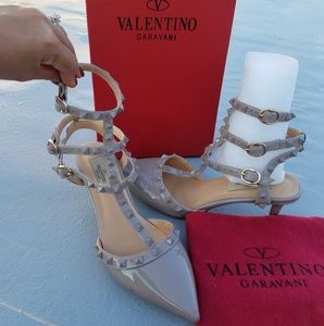 Valentino Rockstud Kitten Heels